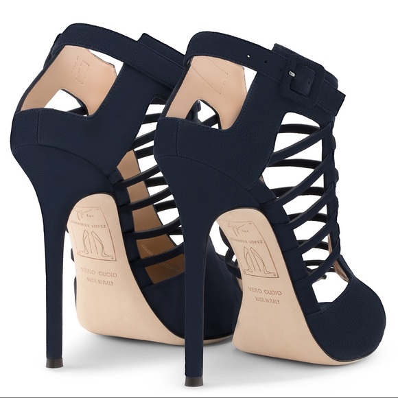 giuseppe zanotti • NEW • navy cage heels - Picture 7 of 13